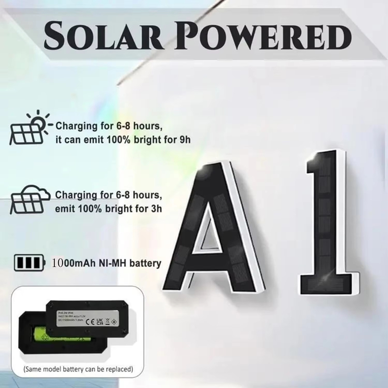 12CM Solar-Powered Outdoor Hou - Outdoor Power Number ulasan dan harga