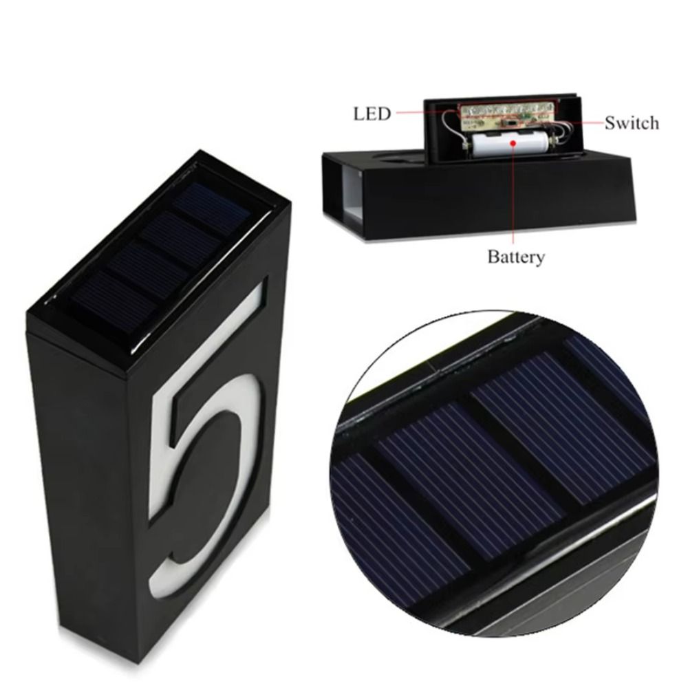 Easy Install Solar LED House N - Outdoor Power Number ulasan dan harga