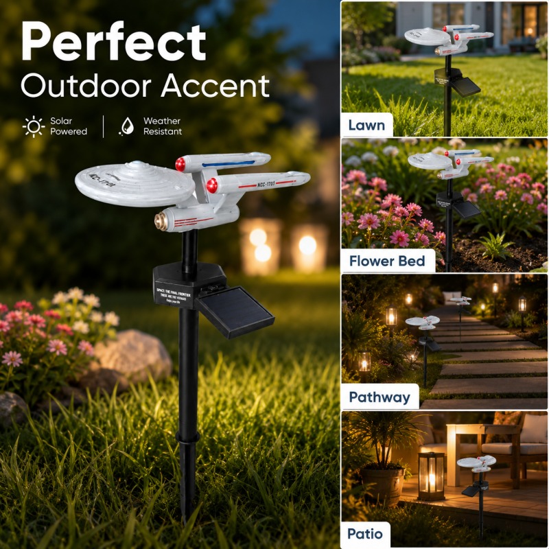 Star Trek USS Enterprise Solar - Outdoor Power Outlet Solar ulasan dan harga