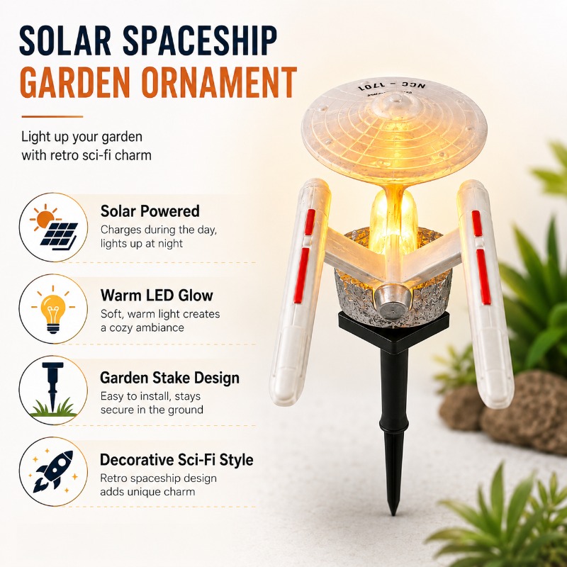 Star Trek USS Enterprise Solar - Outdoor Power Outlet Solar ulasan dan harga