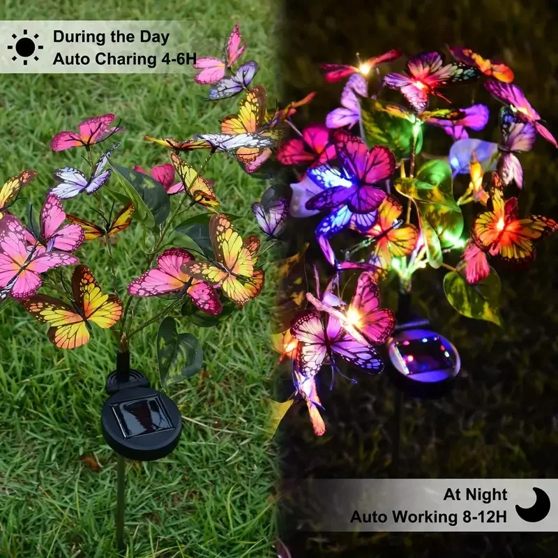 Solar LED Butterfly Garden Lig - Outdoor Power Outlet Solar ulasan dan harga