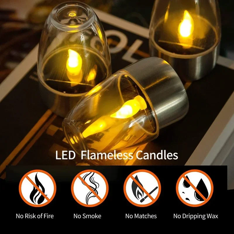 Solar Powered Flameless Candle - Outdoor Power Outlet Solar ulasan dan harga