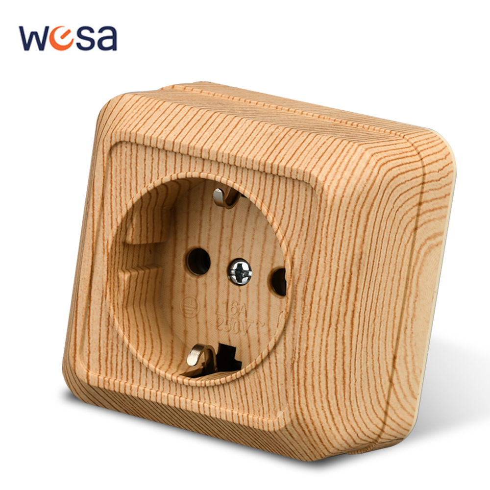 WESA Wood Wall Surface Socket  - Outdoor Power Solutions ulasan dan harga