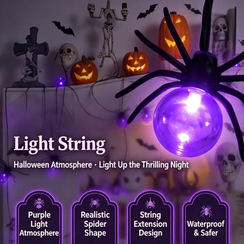 Battery Powered Spider LED Str - Ac Outdoor Power ulasan dan harga
