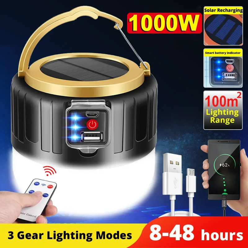 LED Solar Camping Light Power  - Outdoor Power Outlet Solar ulasan dan harga