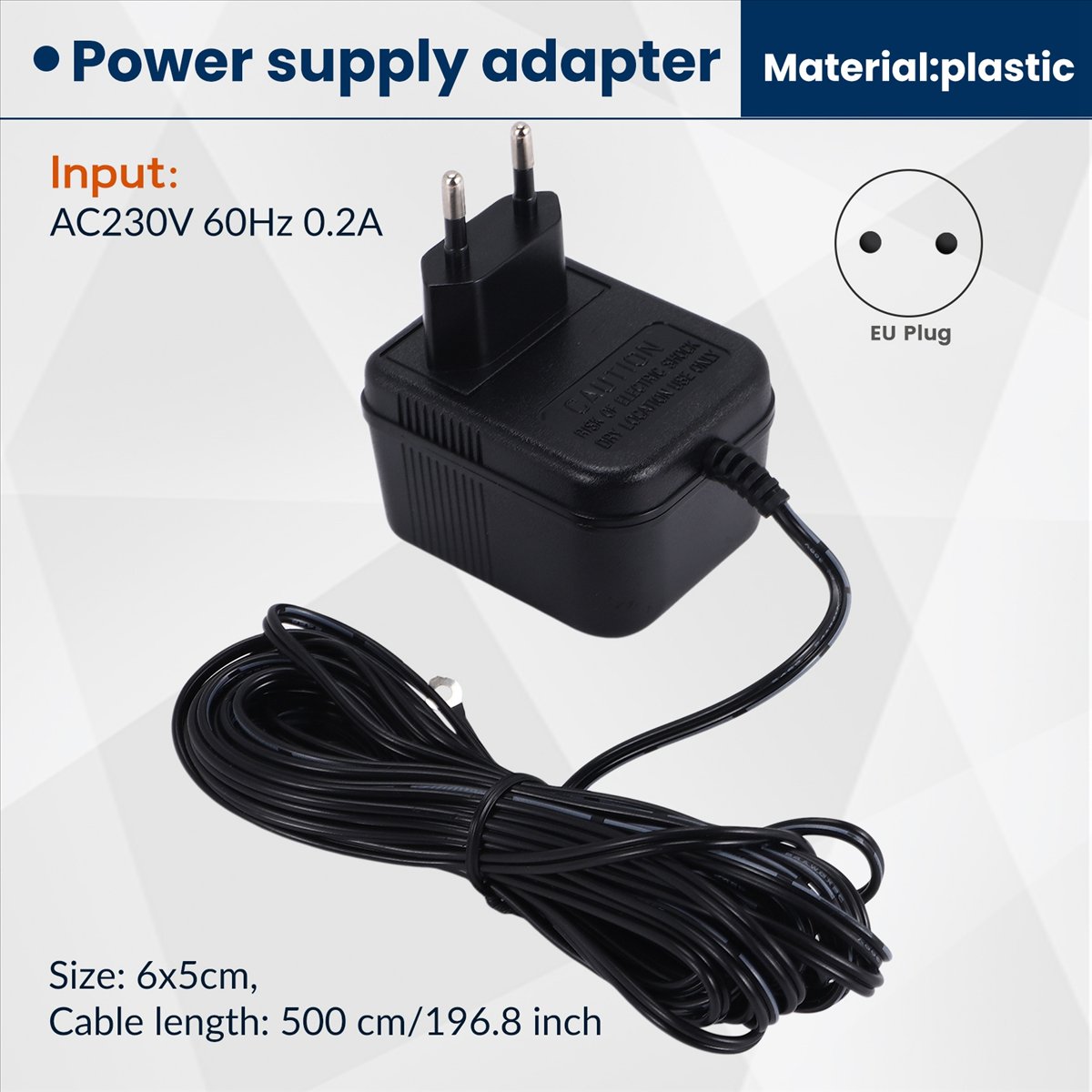 (ABGQ) 18V 500MA Power Supply  - Outdoor Power Adapter Ring ulasan dan harga
