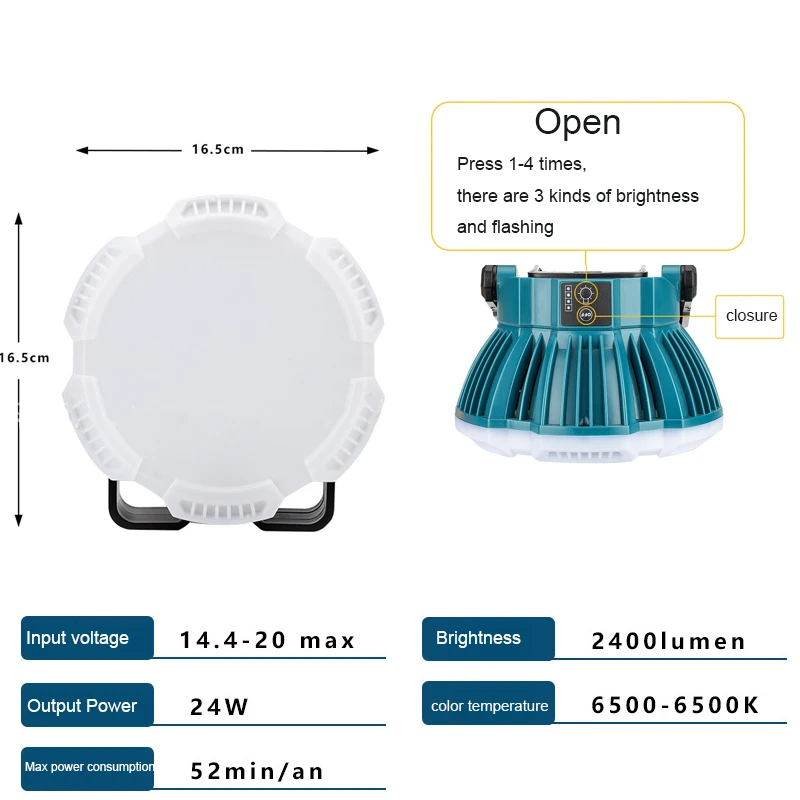 24W Portable LED Warning Light - Outdoor Power Solutions ulasan dan harga
