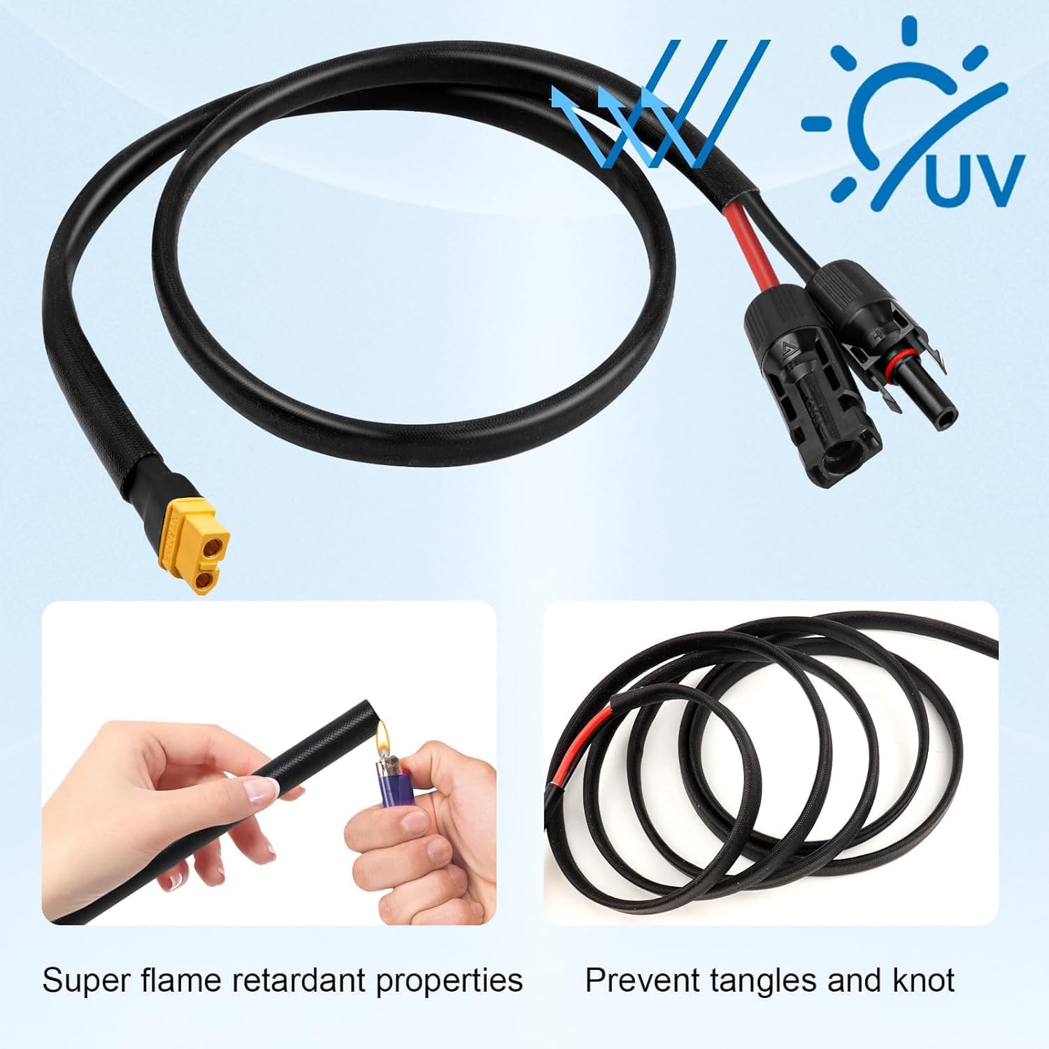 Solar Connector to XT60 Cable  - Extension Cord Outdoor ulasan dan harga