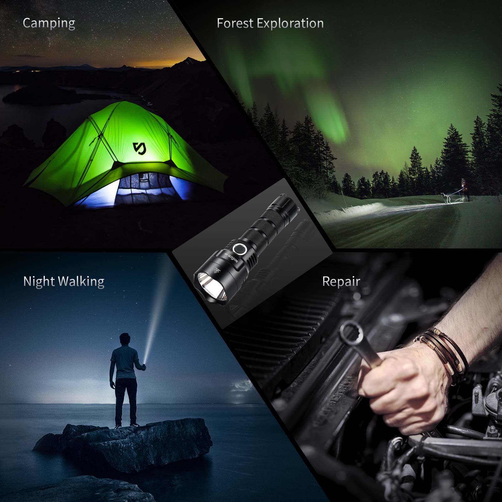 SOFIRN C8G Powerful LED Flashl - Outdoor Power Group ulasan dan harga