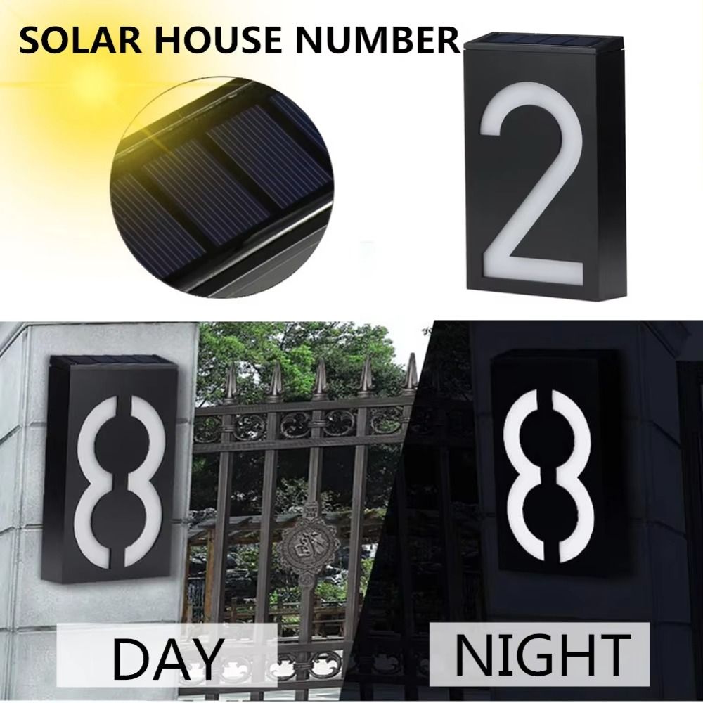 Easy Install Solar LED House N - Outdoor Power Number ulasan dan harga