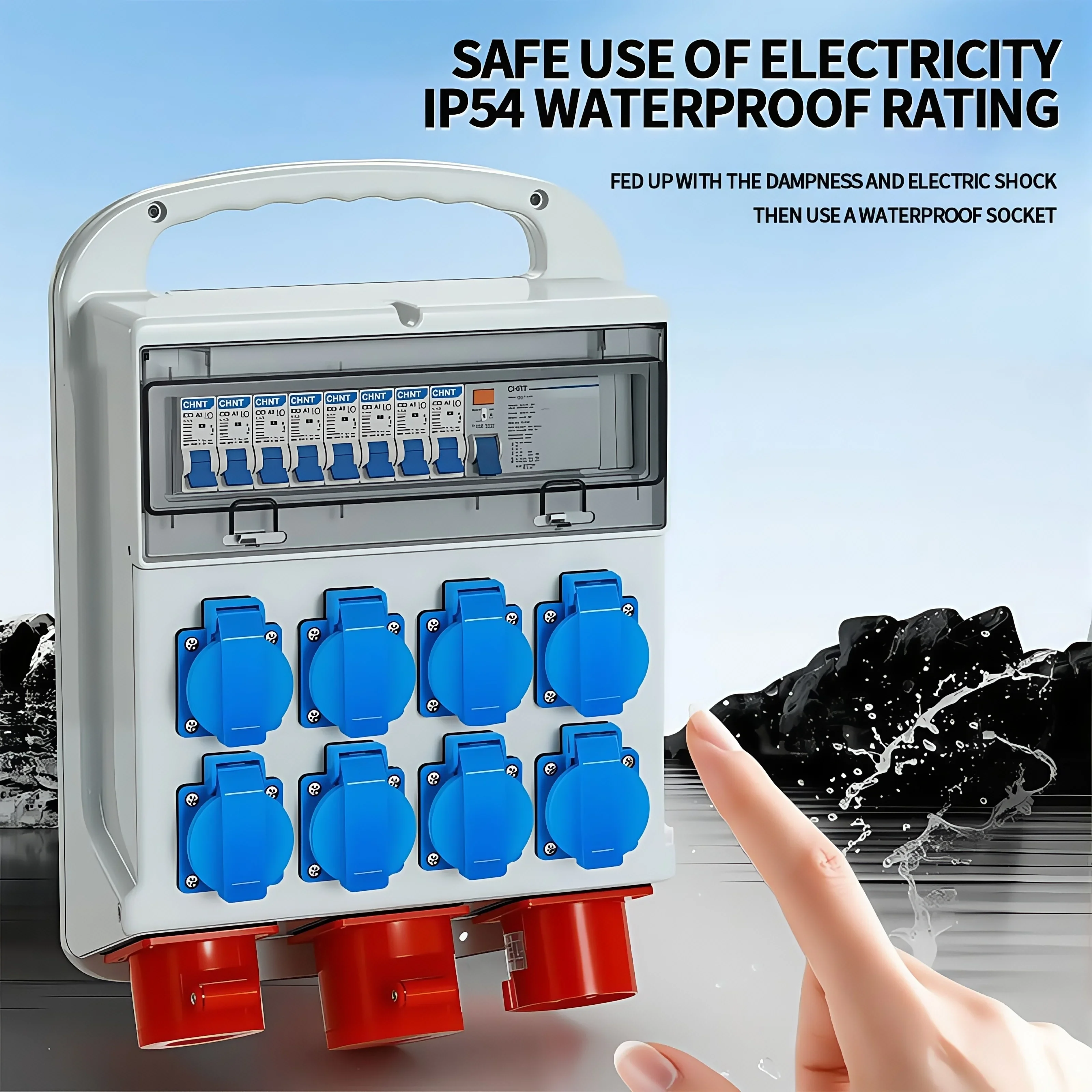 IP54 16A Waterproof Industrial - Outdoor Power Solutions ulasan dan harga