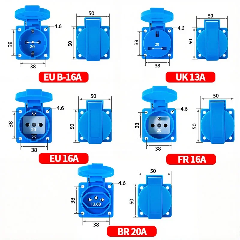 IP54 16A Waterproof Industrial - Outdoor Power Solutions ulasan dan harga