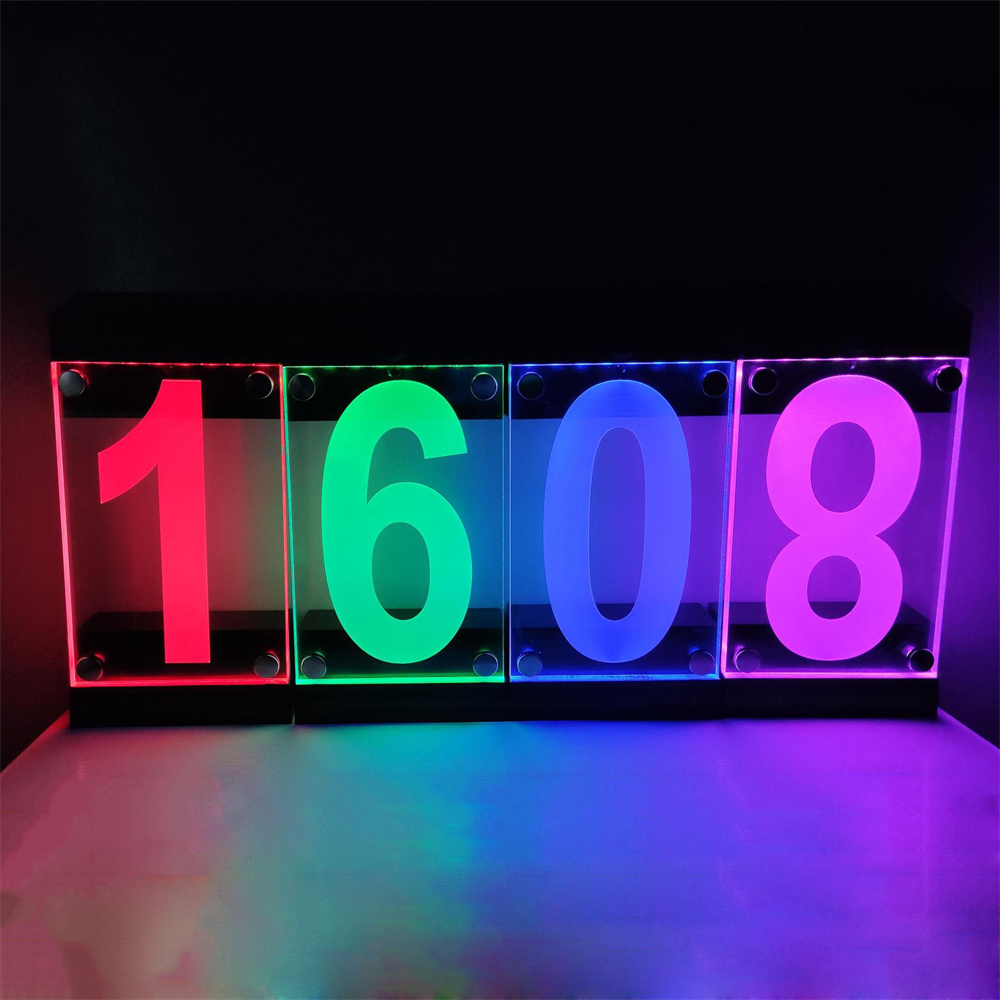 Solar Powered RGB Color House  - Outdoor Power Number ulasan dan harga
