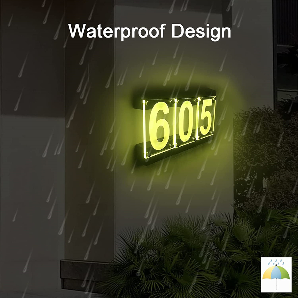 Solar Powered RGB Color House  - Outdoor Power Number ulasan dan harga