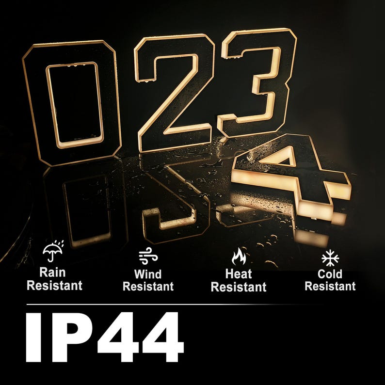 Solar LED House Number Sign Wa - Outdoor Power Number ulasan dan harga