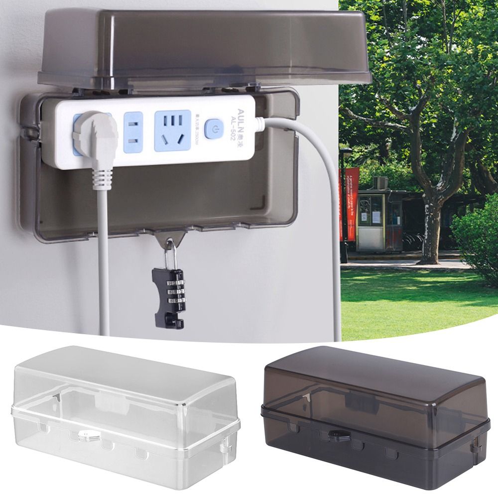 Portable Plastic Plug Box Anti - Extension Cord Outdoor ulasan dan harga