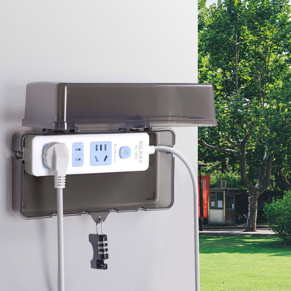 Portable Plastic Plug Box Anti - Extension Cord Outdoor ulasan dan harga