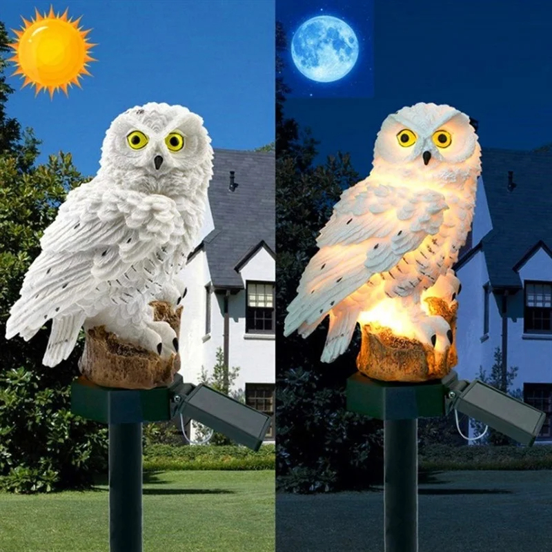 Solar Owl Statue Garden Light  - Outdoor Power Outlet Solar ulasan dan harga