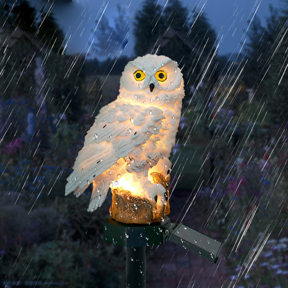 Solar Owl Statue Garden Light  - Outdoor Power Outlet Solar ulasan dan harga