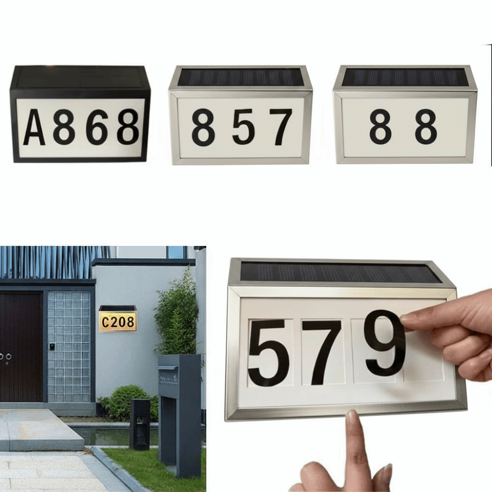 Easy Install Solar LED House N - Outdoor Power Number ulasan dan harga