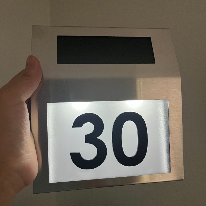 Custom Stainless Steel Light G - Outdoor Power Number ulasan dan harga