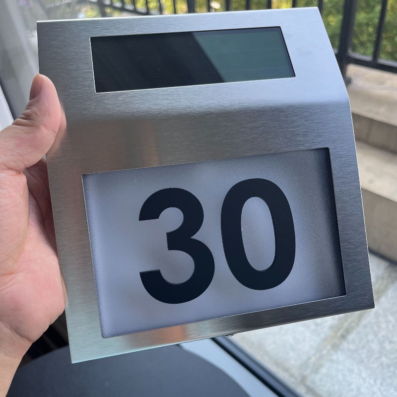 Custom Stainless Steel Light G - Outdoor Power Number ulasan dan harga